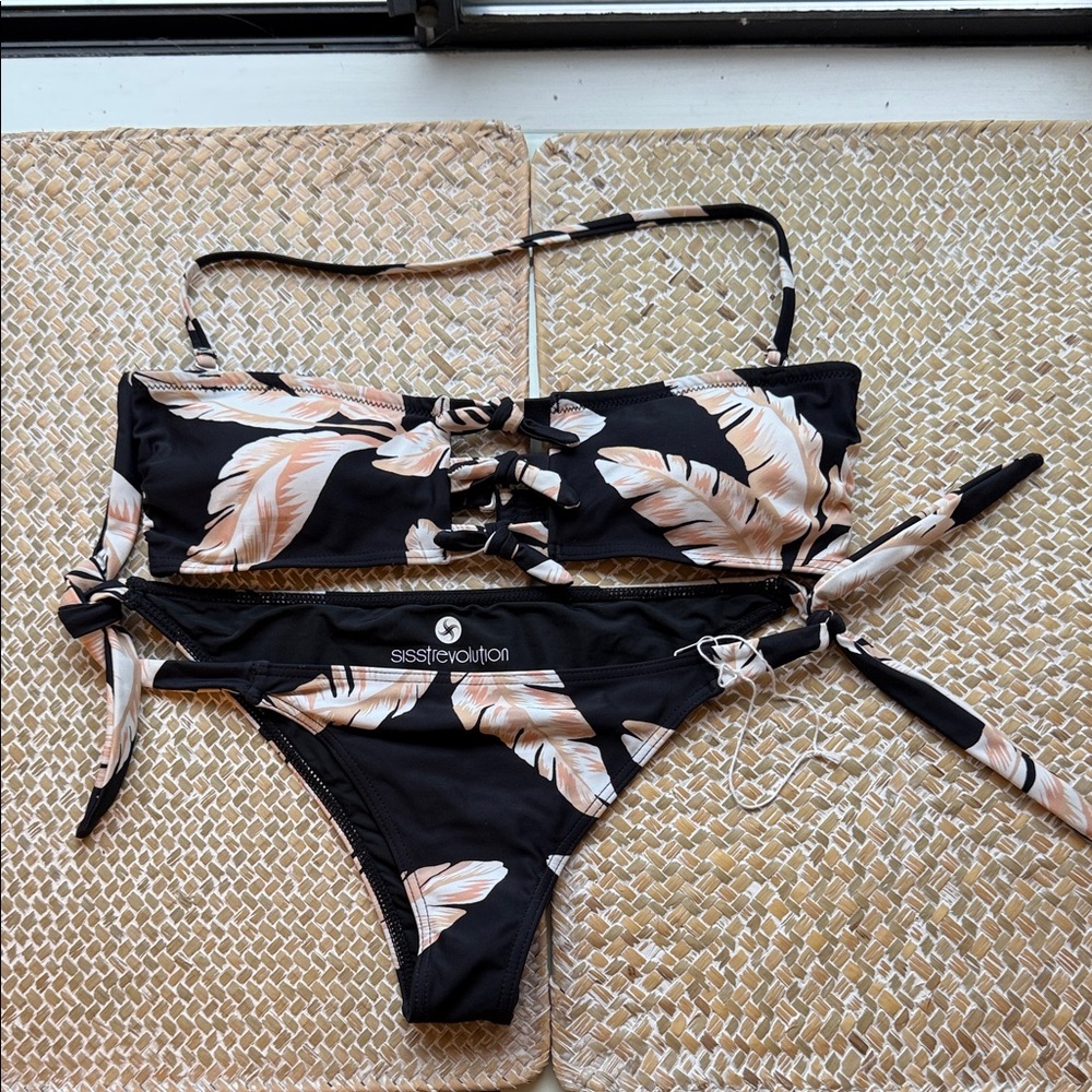 Sister Revolution Palm bikini small NWOT